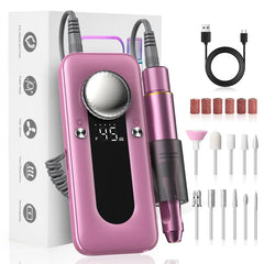 Electric Nail Drill Machine Set 45000RPM Professional Efile Nail Drill Kit, Electric Nail File for Acrylic Nails Gel Nails