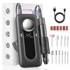 Electric Nail Drill Machine Set 45000RPM Professional Efile Nail Drill Kit, Electric Nail File for Acrylic Nails Gel Nails