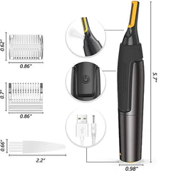 Electric Nose Ear Hair Trimmer Ultra Thin Precision Trimmer Portable Ear Trimmer for Men Nose Hair Shaver Waterproof Safe Clean