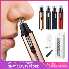 Electric Nose Hair Trimmer Men's Nose and Ear Remover USB Rechargeable Automatic Waterproof Washable Portable Electric Shaving