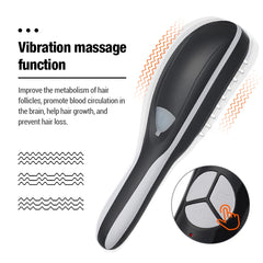 Electric Scalp Massage Comb Blue Red Light Therapy Vibration Head Massager Comb Hair Growth Oil Nano Sprayer Nourish Scalp Brush