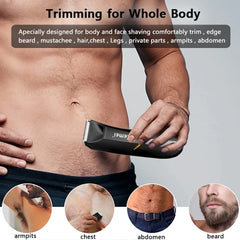 Epilator Rechargeable Hair Trimmer Men Electric Hair Remover Face Removal Chest Armprt Beard Bikini Abdoment Body Facial Shaver