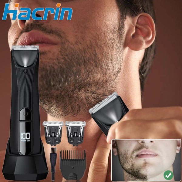 Epilator Rechargeable Hair Trimmer Men Electric Hair Remover Face Removal Chest Armprt Beard Bikini Abdoment Body Facial Shaver