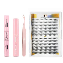 Eyelashes 240 PCS Clusters Lash Bond and Seal Makeup Set DIY Lashes Extension Kit for Gluing  Lashes Accessories Lash Clusters