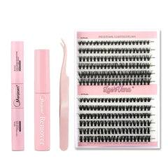 Eyelashes 240 PCS Clusters Lash Bond and Seal Makeup Set DIY Lashes Extension Kit for Gluing  Lashes Accessories Lash Clusters