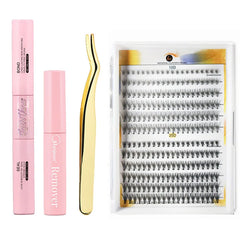 Eyelashes 240 PCS Clusters Lash Bond and Seal Makeup tools DIY Lashes Extension kit for gluing  Lashes Gluing Glue  Accessories