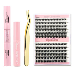 Eyelashes 240 PCS Clusters Lash Bond and Seal Makeup tools DIY Lashes Extension kit for gluing  Lashes Gluing Glue  Accessories