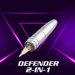 Ez Defender 2-In-1 Rotary Pen Machine Smp &amp; Tattoo 3.0Mm 2.2Mm Slag Permanente Make-Up pen Zwitserse Motor D Klik Systeem