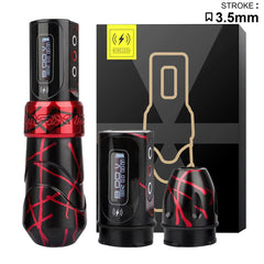 Tattoo Machine 3.5/4.0/4.6 Stroke Wireless Motor Lithium Battery RCA interface With 1/2 Rechargeable Battery