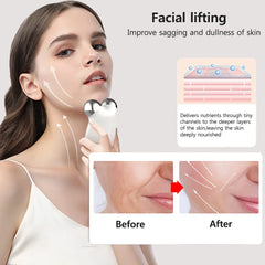 Facial Massager EMS Microcurrent Roller Massage for Face Lifting Skin Tighten Wrinkle Removal Electric Massage Beauty Devices