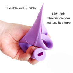 Female Emergency Urination Device Reusable Food Silicone Women Urinal Standing Up Pee Funnel for Travel and Outdoor Camping