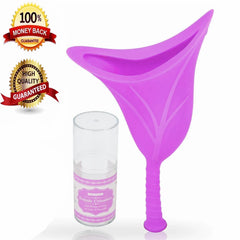 Female Emergency Urination Device Reusable Food Silicone Women Urinal Standing Up Pee Funnel for Travel and Outdoor Camping