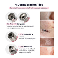 Portable Diamond Peeling Machine Microdermabrasion Facial Cleaning Device Exfoliation Vacuum Blackhead Remover