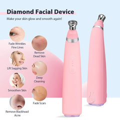 Portable Diamond Peeling Machine Microdermabrasion Facial Cleaning Device Exfoliation Vacuum Blackhead Remover