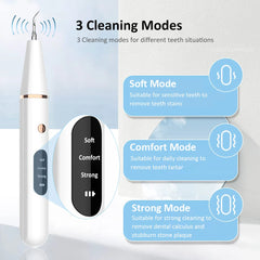 G6 Ultrasonic Dental Calculus Remover Teeth Plaque Scaler Tartar Eliminator Stains Cleaner Electric Dental Tooth Stone Remover