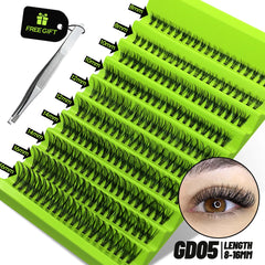 GROINNEYA Cluster Lashes Natural Eyelash extension Volume Individual Lashes Mixed Tray Faux Mink Lashes Cilias Makeup