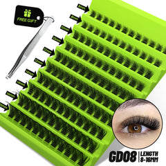 GROINNEYA Cluster Lashes Natural Eyelash extension Volume Individual Lashes Mixed Tray Faux Mink Lashes Cilias Makeup