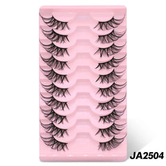 GROINNEYA Half Eye Lashes 5/10 Pairs False Eyelashes Natural  Faux Mink Lashes Cat Eye Lashes Wispy Fluffy Eyelash Extension