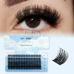 DIY Clusters Eyelash Extension Mix Individual Lashes Volume Natural Segmented Eyelash Bundles Makeup Supplies