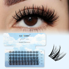 DIY Clusters Eyelash Extension Mix Individual Lashes Volume Natural Segmented Eyelash Bundles Makeup Supplies