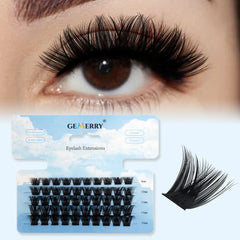 DIY Clusters Eyelash Extension Mix Individual Lashes Volume Natural Segmented Eyelash Bundles Makeup Supplies