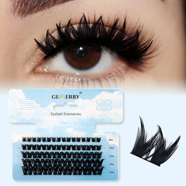 DIY Clusters Eyelash Extension Mix Individual Lashes Volume Natural Segmented Eyelash Bundles Makeup Supplies