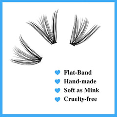 Gemerry Individual Cluster Lashes 30D DIY Eyelash Extensions 60pcs Lash Clusters Premade Volume Lashes Professional Makeup Tools