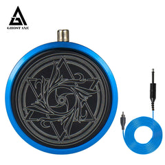 Ghost Axe High Quality New Round Tattoo Foot Pedal Switch With RCA Clip Cord Premium Tattoo Machine Gun Power Supply Accessory