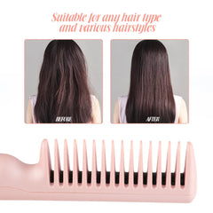 Hair Straightener Comb 2-in-1 Portable Straightening and Curling Dual-use Mini Hairdressing Comb Hair Fluffy Hair Local Repair