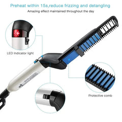 Hair Styling Appliances Quick Beard Straightener Brush Electric Hair Straightening Heat Brush Magic Massage Comb for Men