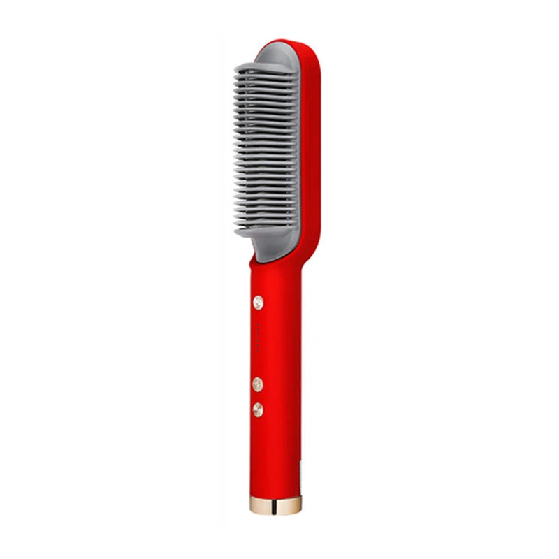 Hair brush hot air comb straightening dryer styler air hot air brush flat iron hair straightener brush