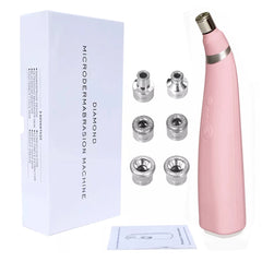 Handheld Diamond Microdermabrasion Machine Pore Vacuum Blackhead Removal for Skin Toning Anti Aging Home Facial Treatment Device