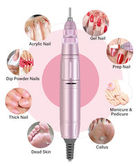 40000RPM Nail Drill Machine With HD Display Manicure Machine New Upgrade Electric Nail File With Cutter Nail Art Salon Tools