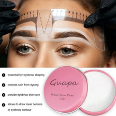 Highly Pigmented White Mapping Paste Microblading Eyebrows Shape Mark Tools Brows Contour Design Paste Perfect for Henna Brows