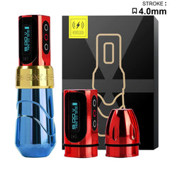 Hot FK Max Tattoo Machine One/Two Wireless Battery 3.5mm/4.0mm/4.6mm Stroke Optional Powerful Coreless Motor Lithium Battery