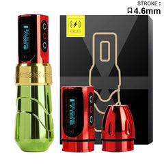 Hot FK Max Tattoo Machine One/Two Wireless Battery 3.5mm/4.0mm/4.6mm Stroke Optional Powerful Coreless Motor Lithium Battery