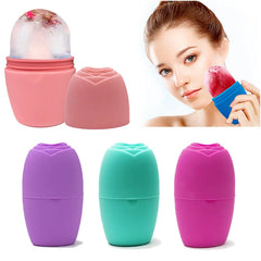 Ice Balls Face Massager Facial Roller Reduce Acne Skin Care Beauty Lifting Contouring Tool Silicone Ice Cube Trays Ice Globe