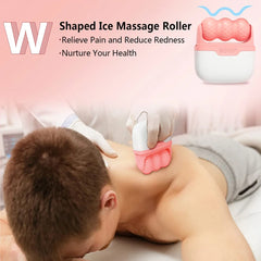 Ice Roller For Face Cold Compress Therapy Massager Pain Relief Skin Rejuvenation V Shape Beauty Care Skin Cooling Massage Roller