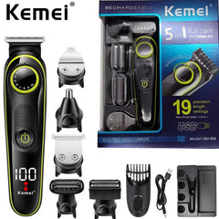 Kemei Electric Hair Clipper beauty kit professional Hair trimmer Multifunction Beard trimmer for Men's electric shaver Clipper