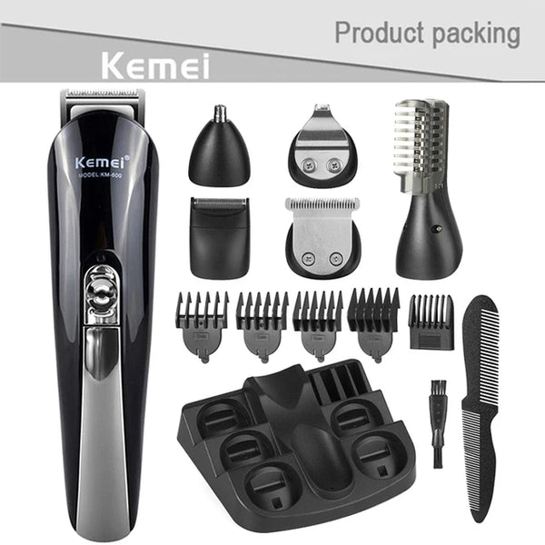 Kemei Electric Hair Clipper beauty kit professional Hair trimmer Multifunction Beard trimmer for Men's electric shaver Clipper