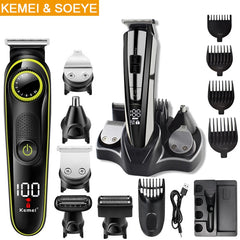 Kemei Electric Hair Clipper beauty kit professional Hair trimmer Multifunction Beard trimmer for Men's electric shaver Clipper