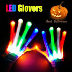 LED Gloves for Kids Teen and Adults Gifts LED Finger Gloves Finger Light Gloves Light Up Gloves for Halloween Chrismas Party