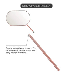 Magnifying Eyelash Mirror Beauty Make up Stainless Steel Long Handle Mirror Checking False Eyelashes Tools Extension Makeup Tool