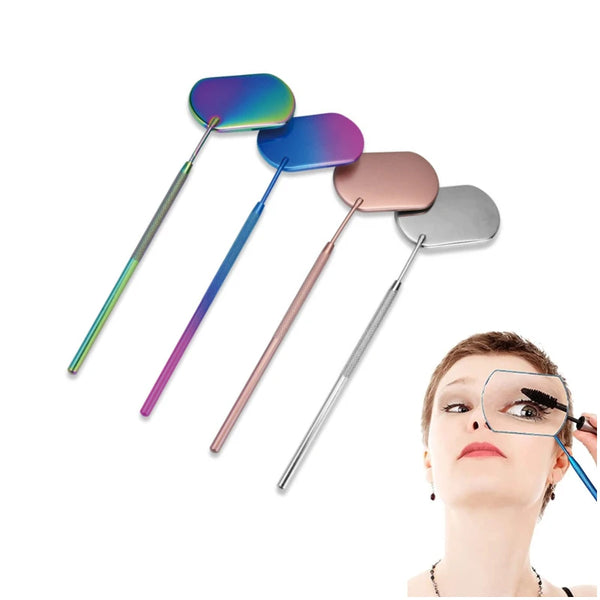 Magnifying Eyelash Mirror Beauty Make up Stainless Steel Long Handle Mirror Checking False Eyelashes Tools Extension Makeup Tool