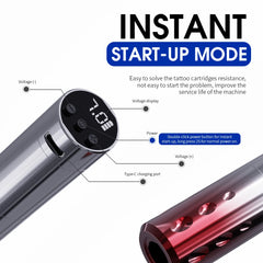 Permanent Makeup Tattoo Wireless Tattoo Machine Instant Start-up Mode Coreless Motor Permanent Makeup Machine Pen Tattoo Supplies