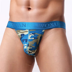 Mens Underwear Sexy Fashion Ice Silk Satin Panties Shorts Brand Sissy Underpants Men Camouflage Pouch Underwear