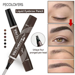 Microblading Eyebrow Pen Waterproof Fork Tip Eyebrow Tattoo Pencil Long Lasting Professional Fine Sketch Liquid Eye Brow Pencil