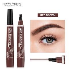 Microblading Eyebrow Pen Waterproof Fork Tip Eyebrow Tattoo Pencil Long Lasting Professional Fine Sketch Liquid Eye Brow Pencil