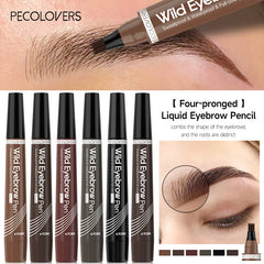 Microblading Eyebrow Pen Waterproof Fork Tip Eyebrow Tattoo Pencil Long Lasting Professional Fine Sketch Liquid Eye Brow Pencil