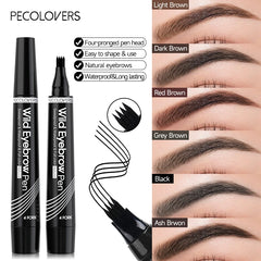 Microblading Eyebrow Pen Waterproof Fork Tip Eyebrow Tattoo Pencil Long Lasting Professional Fine Sketch Liquid Eye Brow Pencil